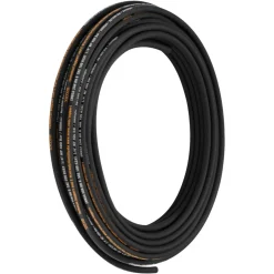 VEVOR Hydraulic Hose 1/4 inch x 100 ft, Coiled Hydraulic Hose 5800 PSI, Rubber Hydraulic Hose with 2 High-Tensile Steel Wire Braid, Bulk Hydraulic Hose -20℃ to 140℃, Hydraulic Oil Flexible Hose