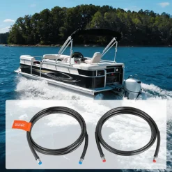 VEVOR Hydraulic Hose Kit, 16 ft 2-Piece Leak-Proof TPEE Outboard Steering Hose Kit with 304 Stainless Steel Connector, Compatible with Marine Outboard Steering Systems, 20 MPa Max Working Pressure