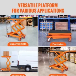 VEVOR Hydraulic Lift Table Cart, 770lbs Capacity 59