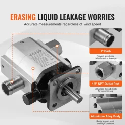 VEVOR Hydraulic Log Splitter Pump, 22GPM, 2 Stage 4000PSI Wood Log Splitter Pump, 1-1/4'' Inlet 3/4'' NPT Outlet 3600 RPM Aluminum Hydraulic Gear Pump, for Small Engine Mounting Log Splitters Snowplow