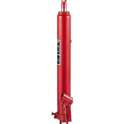 VEVOR Hydraulic Long Ram Jack, 3 Tons/6600 lbs Capacity, with Single Piston Pump and Clevis Base, Manual Cherry Picker with Handle, for Garage/Shop Cranes, Engine Lift Hoist, Red