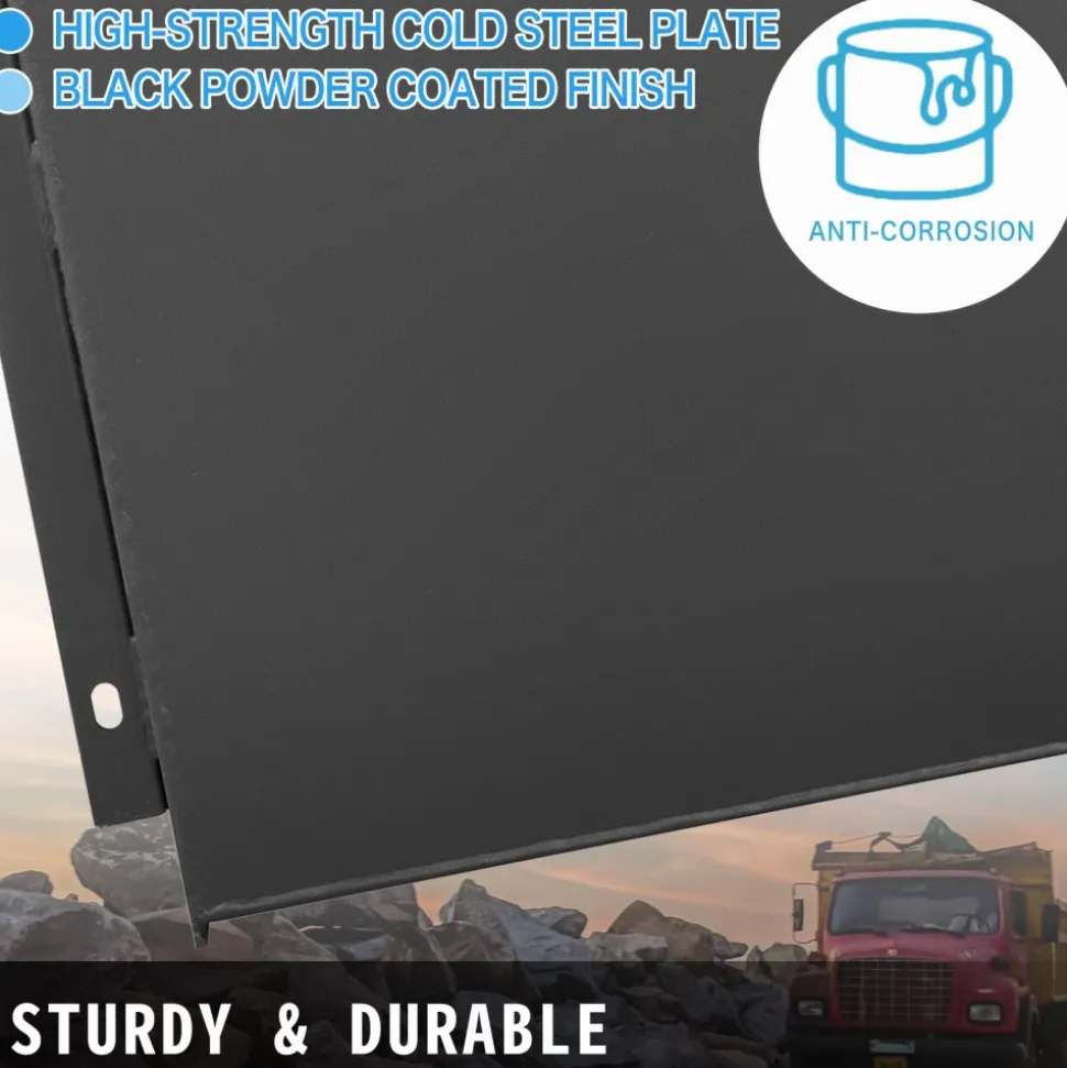 VEVOR Hydraulic Oil Tanks 25Gal Fuel Tank Heavy Duty Hydraulic Steel Tank Reservoir, Gasoline Transfer Tanks, Hydraulic Reservoir with Strainer Temp Gauge Filter Breather Cap for Tractors & Trucks
