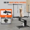 VEVOR 43" Hydraulic Pet Grooming Table, Heavy Duty Dog Grooming Arm for Medium/ Small Dogs, Height Adjustable Dog Grooming Station, Anti Slip Tabletop /Dog Grooming Station, Max Bearing 400LBS