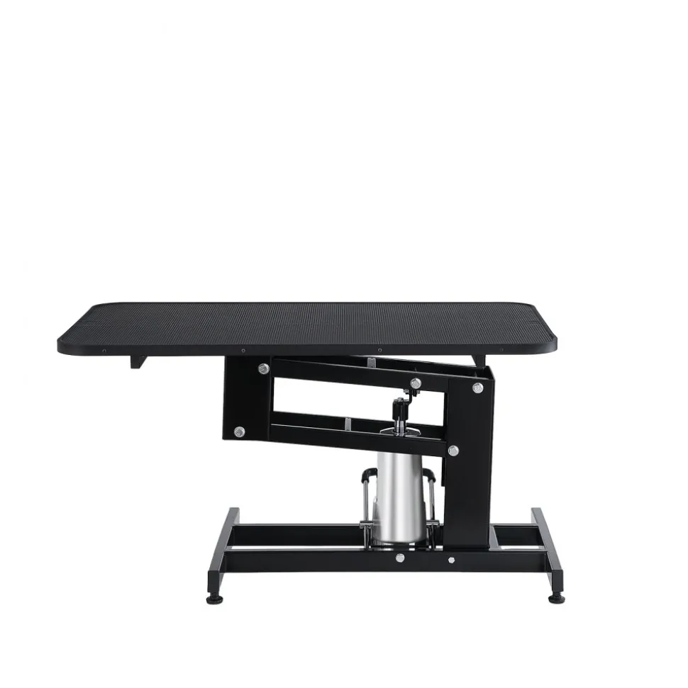 VEVOR 43" Hydraulic Pet Grooming Table, Heavy Duty Dog Grooming Arm for Medium/ Small Dogs, Height Adjustable Dog Grooming Station, Anti Slip Tabletop /Dog Grooming Station, Max Bearing 400LBS