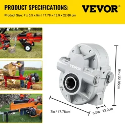 VEVOR Hydraulic Pump 21.2GPM Hydraulic Motor 540RPM Log Splitter 2250PSI Hydraulic Splitter SAE 12 Outlet Port Hydraulic Pump for Log Splitter for Truck Tailgate Lift,Scissor Lift, Dump Trailer