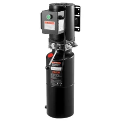 VEVOR Hydraulic Pump Power Unit, AC 220V, 10 Quart Single Acting Hydraulic Unit, 6.3 L/min Oil Flow, Max Discharge Pressure 22 MPa for Dump Truck, Auto Repair Garage, Car Lifting Platforms, Black