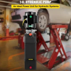 VEVOR Hydraulic Pump 2950 PSI 60HZ Hydraulic Power Unit 3 HP 220V Hydraulic Power Pack for 2 & 4 Post Lifts Car Lift Hydraulic Power Unit with 3.5 Gallon Reservoir