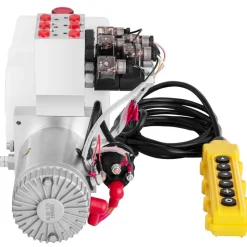 VEVOR Hydraulic Pump, 6 Quart/1.5 Gal Double Acting Dump Trailer Pump DC 12V, 3200 PSI Max Relief Pressure, Electric Hydraulic Power Unit for Dump Trailer Car Lifting (with 6pcs SAE #6 Connectors)