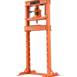 VEVOR Hydraulic Shop Press, 12 Ton H-Frame Hydraulic Garage/Shop Floor Press, Adjustable Shop Press with Press Plates, Heavy Duty Hydraulic Press for Garage, Shop, Workshop