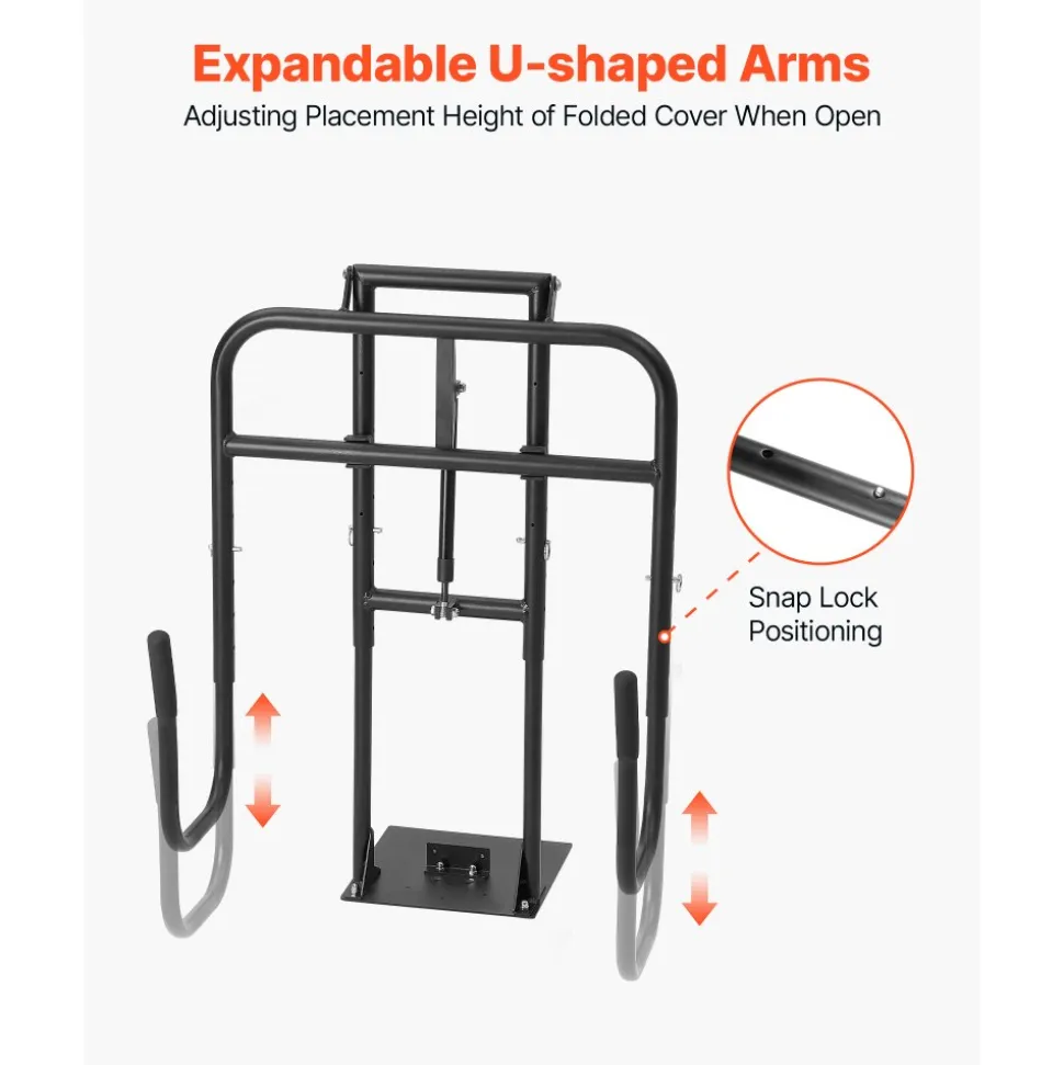 VEVOR Hydraulic Spa Cover Lift, Hot Tub Cover Lift, Adjustable Height 33.1 to 41.3 in and Width from 53.1 to 92.5 in, Mounted Underneath on One Side, Compatible with Various Sizes of Hot Tubs & Spas