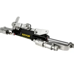 VEVOR Hydraulic Steering Kit, 300HP Hydraulic Steering Compact Cylinder, Hydraulic Outboard Steering Kit with Helm Pump for Boat Marine Steering System
