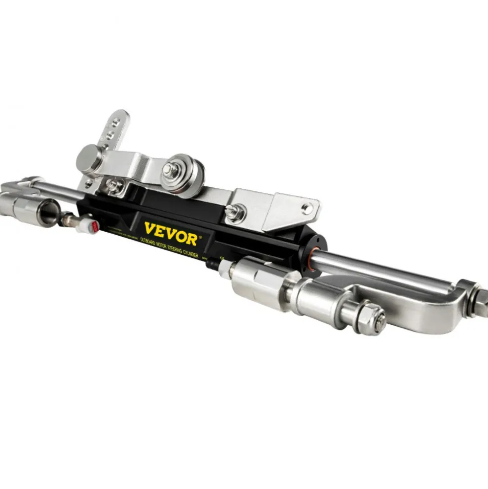 VEVOR Hydraulic Steering Kit, 300HP Hydraulic Steering Compact Cylinder, Hydraulic Outboard Steering Kit with Helm Pump for Boat Marine Steering System