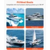 VEVOR Hydraulic Steering Kit, 300 HP, Marine Boat Hydraulic Steering System, with 6.9 MPa/1000 psi Helm Pump, Two-Way Lock Cylinder, and 26ft High-Strength Hoses, for Single Station, Single-Engine Use