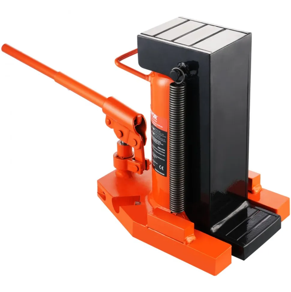 VEVOR Hydraulic Toe Jack, 10 Ton On Toe Toe Jack Lift, 20 Ton On Top Lift Capacity Machine Jack, 1.2-7.5 in Toe Height, 12.6-18.9 in Top Height, Air Hydraulic Claw Jack for Machinery, Industry