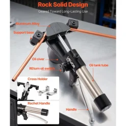 VEVOR Hydraulic Tubing Bender Kit, 1/4 to 7/8 Inch, Copper Tube Pipe Bender, Forward/Reverse HVAC Bending Tool Set, with 7 Aluminium Alloy Dies, for HVAC Air Conditioning Refrigeration Auto Repair