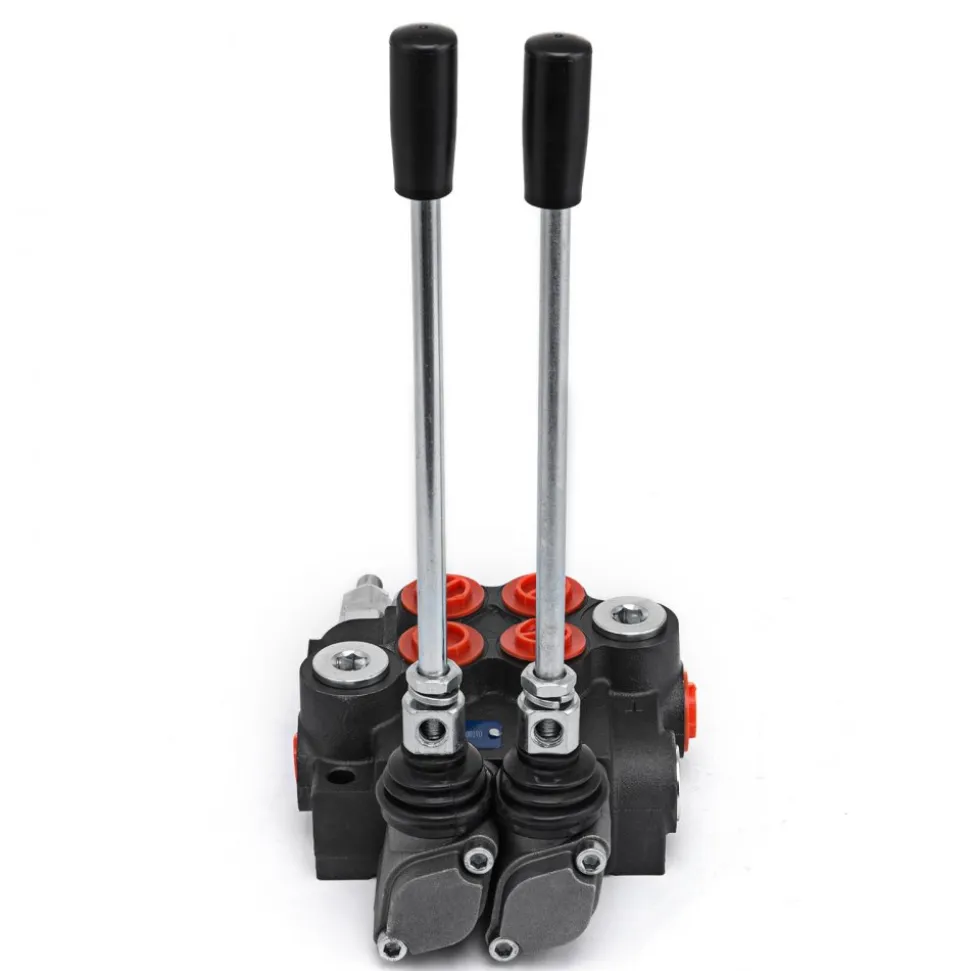 VEVOR Hydraulic Valve 2 Spool Hydraulic Directional Control Valve 11gpm Hydraulic Control Valve Double Acting for Tractors Loaders Tanks