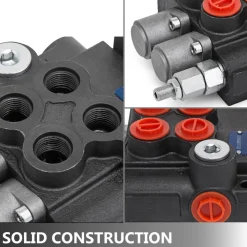 VEVOR Hydraulic Valve 2 Spool Hydraulic Joystick Control Valve 11gpm Hydraulic Directional Control Valve Double Acting for Tractors Loaders Tanks