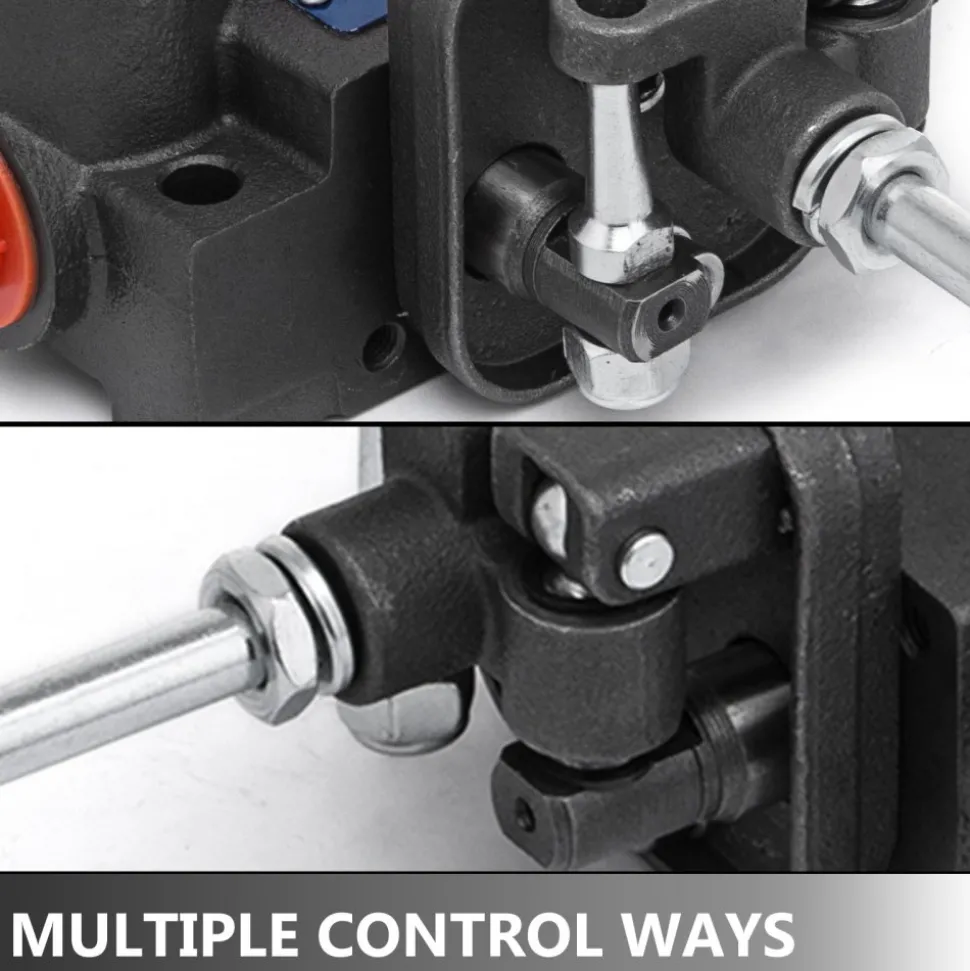 VEVOR Hydraulic Valve 2 Spool Hydraulic Joystick Control Valve 11gpm Hydraulic Directional Control Valve Double Acting for Tractors Loaders Tanks