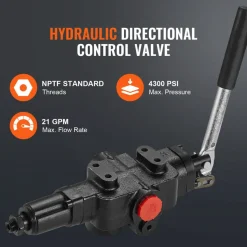 VEVOR Hydraulic Wood Log Splitter Pump Kit, 22GPM, 2 Stage 4000PSI Aluminum Hydraulic Gear Pump, with Valve Coupling Installation Base 3/4'' NPT Outlet 3600 RPM, for Small Engine Mounting Log Splitter