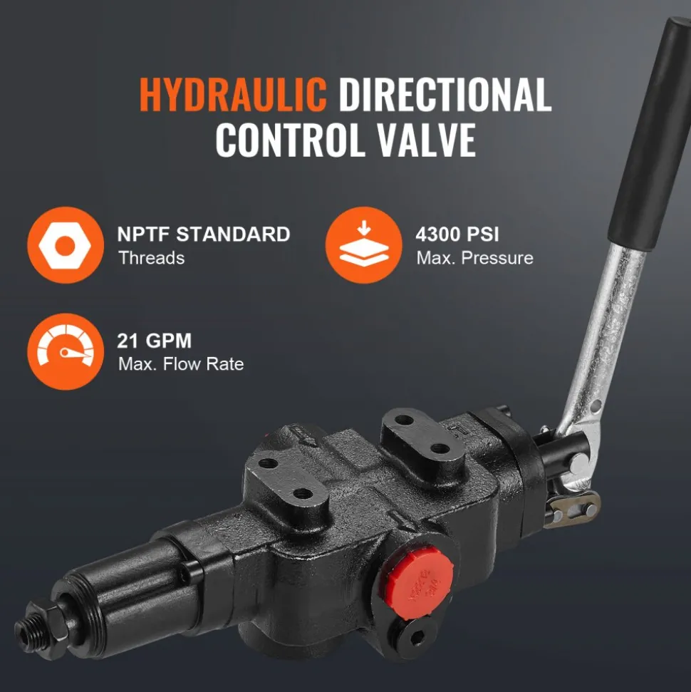 VEVOR Hydraulic Wood Log Splitter Pump Kit, 22GPM, 2 Stage 4000PSI Aluminum Hydraulic Gear Pump, with Valve Coupling Installation Base 3/4'' NPT Outlet 3600 RPM, for Small Engine Mounting Log Splitter