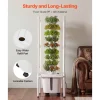 VEVOR Hydroponic Tower, 45 Pods 9 Tiers Hydroponics Growing System Kit with LED Grow Light, App Control & Casters, Vertical Home Garden with 20L Water Tank & Pump for Indoor Herbs, Fruits, Vegetables
