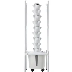 VEVOR Hydroponic Tower, 45 Pods 9 Tiers Hydroponics Growing System Kit with LED Grow Light, App Control & Casters, Vertical Home Garden with 20L Water Tank & Pump for Indoor Herbs, Fruits, Vegetables