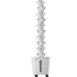VEVOR Hydroponic Tower, 50 Pods 10 Tiers Hydroponics Growing System Kit with App Control & Casters, Vertical Home Garden with 20L Water Tank & Pump, Planter for Indoor Herbs, Fruits and Vegetables