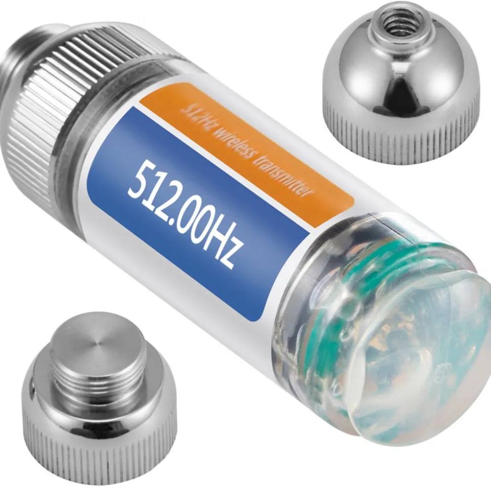 VEVOR 512HZ Sonde 8/5" and 1/4-20" Connectors Rigid Drain Locator for Locating & Detecting Small Sewer & Pipelines, Silver