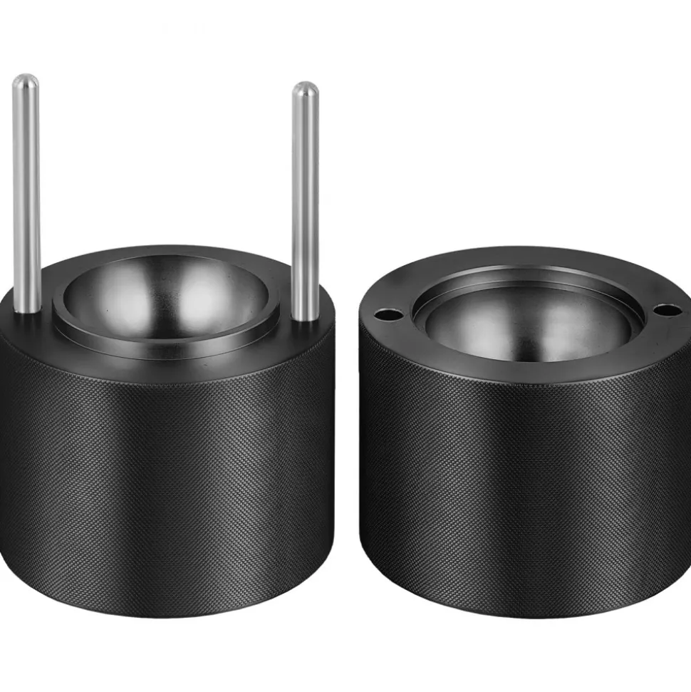VEVOR Ice Ball Press, 2.4" Ice Ball Maker, Aircraft Al Alloy Ice Ball Press Kit for 60mm Ice Sphere, Ice Press with Tong and Drip Tray, for Whiskey, Cocktail, Bourbon, Scot on Party & Holiday, Black