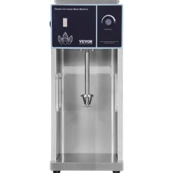 VEVOR Ice Cream Blender, 400W High-Speed Ice Cream Maker Mixer Stir Machine 4200RPM, Stepless Speed Adjustment, 304 Stainless Steel Ice Cream Shaker, 3 Hand Cups, Make Various Flavors of Ice Cream