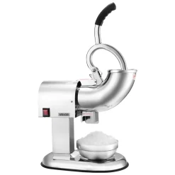 VEVOR Ice Crusher Machine, 440lbs Per Hour Electric 4 Blades Snow Cone Maker, All Stainless Steel Shaved Ice Machine with Bowl and Cover, 350W 1400RPM Ice-Shaver for Home and Commercial Use, Silver