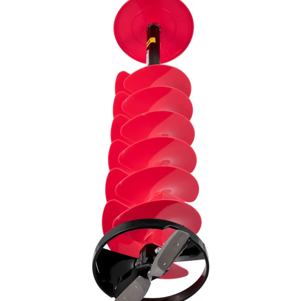VEVOR Ice Drill Auger, 6" Diameter Nylon Ice Auger, 39" Length Ice Auger Bit,Auger Drill with 11.8" Extension Rod,Auger Bit with Drill Adapter,Top Plate & Blade Guard for Ice Fishing Ice Burrowing