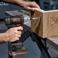 VEVOR Impact Driver, 1/4 Inch, 2800 RPM Max Speed, 20 V Powerful Motor, Electric Cordless Impact Driver Kit with Battery and Charger, 10 Bits, LED Work Light, for Furniture, Electrical, Home Repairs