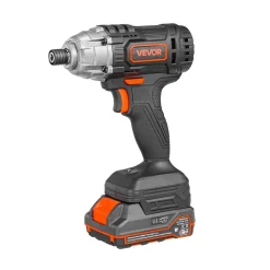 VEVOR Impact Driver, 1/4 Inch, 2800 RPM Max Speed, 20 V Powerful Motor, Electric Cordless Impact Driver Kit with Battery and Charger, 10 Bits, LED Work Light, for Furniture, Electrical, Home Repairs