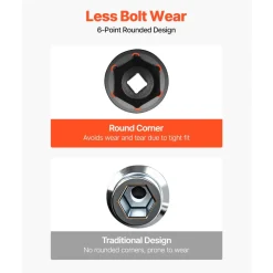 VEVOR Impact Socket Set, 1/2