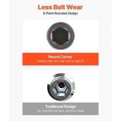 VEVOR Impact Socket Set, 3/8