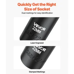 VEVOR Impact Socket Set, 3/8