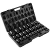 VEVOR Impact Socket Set 3/4 Inches 29 Piece Impact Sockets, 6-Point Sockets, Rugged Construction, CR-M0, 3/4 Inches Drive Socket Set Impact SAE 3/4 inch - 2-1/2 inch, with a Storage Cage