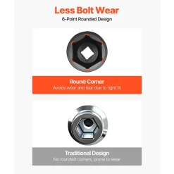 VEVOR Impact Socket Set, 1/2