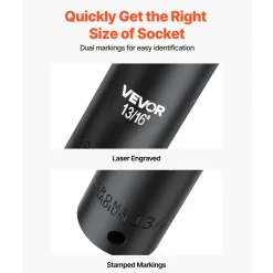 VEVOR Impact Socket Set, 1/2
