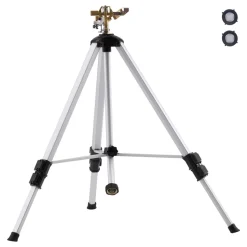VEVOR Impact Sprinkler on Tripod Base, Heavy Duty Tripod Sprinklers with Brass Head & 3/4