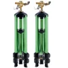 VEVOR Impact Sprinkler on Tripod Base, 2 Packs, Heavy Duty Tripod Sprinklers with Brass Head & 3/4"NH Connector, 360 Degree Large Area Irrigation Sprinkler, Adjustable Heights Sprinkler for Yard