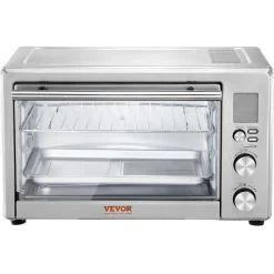 VEVOR 13-IN-1 Air Fryer Toaster Oven, 28L/29.6Qt Convection Oven, 1800W 2-Tier Toaster Ovens Countertop Combo with Wire Racks, Pizza Pan, Gloves, Home and Commercial Use