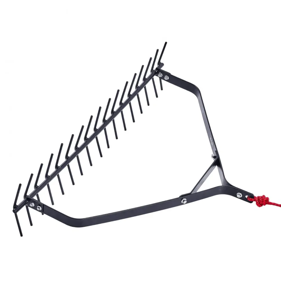 VEVOR 32 in Aquatic Weed Rake, 6.3 in Double Sided Lake Weed Rake, Lightweight Pond Weeds Cutter with 30ft Rope, No Assembly Required, Muck Lilypad Clearing Tool for Pond, Lake, Rivulet