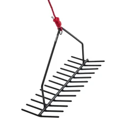 VEVOR 24 in Aquatic Weed Rake, 8.7 in Double Sided Lake Weed Rake, Pond Weeds Cutter with 30ft Rope, Tie Hole, No Assembly Required, Lightweight Muck Lilypad Clearing Tool for Pond, Lake, Rivulet