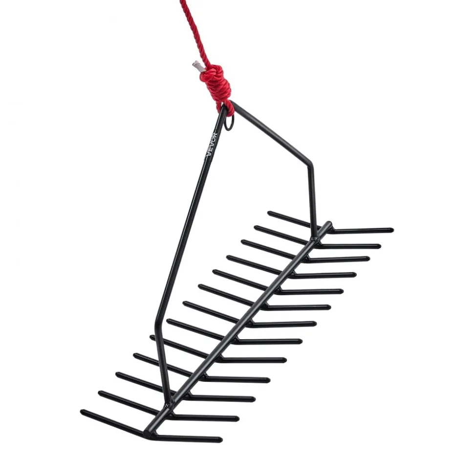 VEVOR 24 in Aquatic Weed Rake, 8.7 in Double Sided Lake Weed Rake, Pond Weeds Cutter with 30ft Rope, Tie Hole, No Assembly Required, Lightweight Muck Lilypad Clearing Tool for Pond, Lake, Rivulet