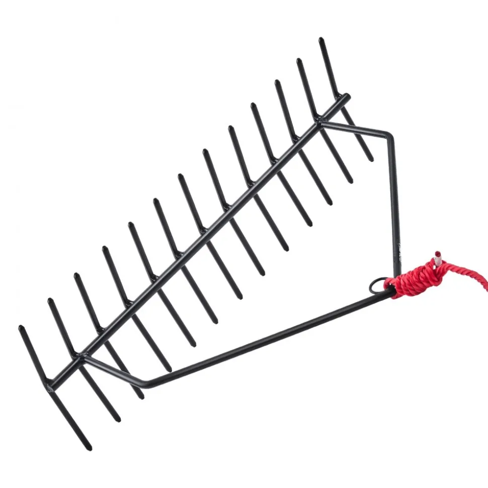 VEVOR 24 in Aquatic Weed Rake, 8.7 in Double Sided Lake Weed Rake, Pond Weeds Cutter with 30ft Rope, Tie Hole, No Assembly Required, Lightweight Muck Lilypad Clearing Tool for Pond, Lake, Rivulet
