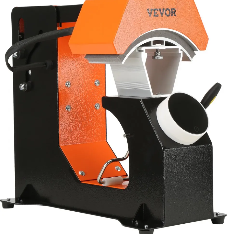 VEVOR 3-in-1 Auto Hat Heat Press with 3pcs Interchangeable Platens(6.6" x 2.7", 6.6" x 3.8", 6.1" x 3"), Automatic Release&Press Knob-Style Digital Control Panel Tested to UL Standards