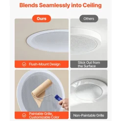 VEVOR In Ceiling Speakers, 8