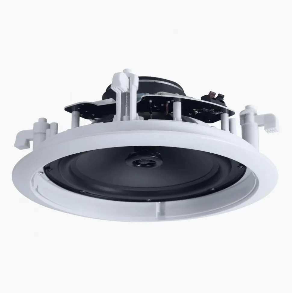 VEVOR In Ceiling Speakers, 8", In-Ceiling & In-Wall Speaker System, Hi-Fi Sound, 150W Peak, 2-Way Flush Mount Speakers, for Damp Humid Placement, Home Theater, Living Room, or Covered Patio, 1 Pair